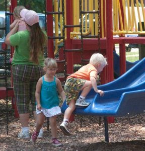 Children playing in the park